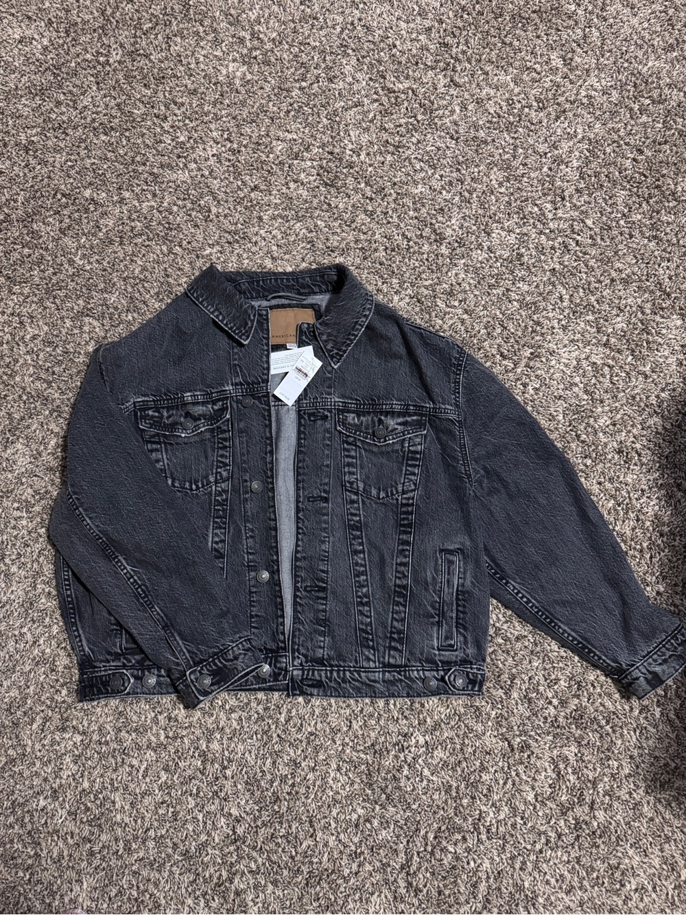 American Eagle Black Denim Jacket